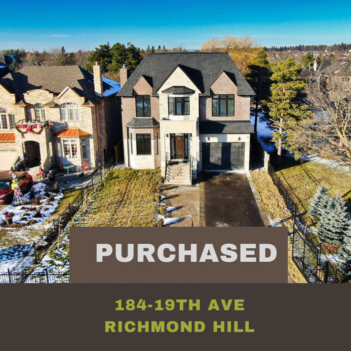 Eqbal Homes Purchased in Ave Richmond Hill